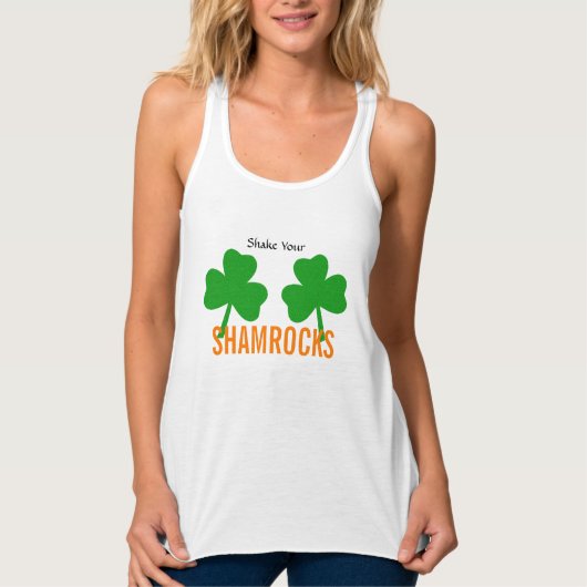 BRIDE Shake Your Shamrock Shower Party Tanktop (Voorkant)