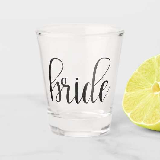 Bride Shot Glass | Bachelorette Party Glas (Voorkant)