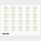 Bride Shower Thee Feestje Personaliseren Vierkante Sticker (Vel)