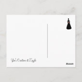 Bride Silhouette Briefkaart (Achterkant)
