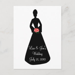 Bride Silhouette Briefkaart