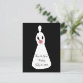 Bride Silhouette I Briefkaart (Staand voorkant)
