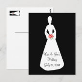 Bride Silhouette I Briefkaart (Voorkant / Achterkant)