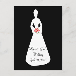 Bride Silhouette I Briefkaart