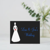 Bride Silhouette I Briefkaart (Staand voorkant)