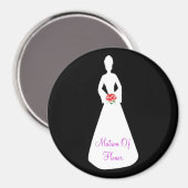 Bride Silhouette I Magneet (Voorkant / Achterkant)