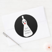Bride Silhouette I Ronde Sticker (Envelop)