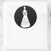Bride Silhouette I Ronde Sticker (Tas)