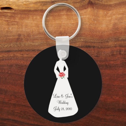 Bride Silhouette I Sleutelhanger (Voorkant)