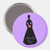 Bride Silhouette Magneet (Voorkant / Achterkant)