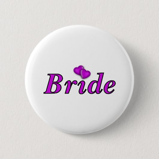 Bride Simply Love Ronde Button 5,7 Cm (Voorkant)
