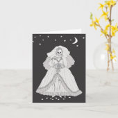 Bride Skeleton Kaart (Gele Bloem)