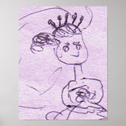 Bride Sketch Poster (Voorkant)