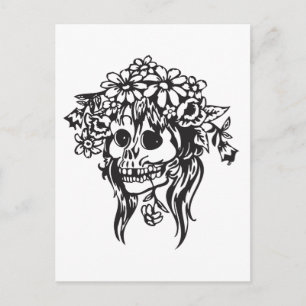 Bride Skull Briefkaart