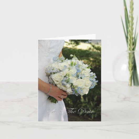 Bride slaat de datum op aankondiging (Voorkant)