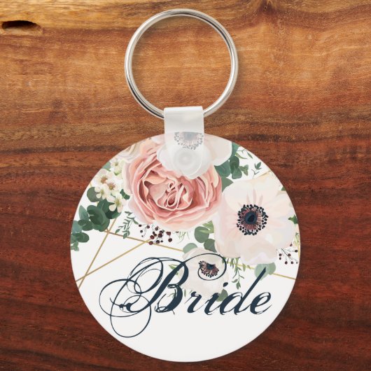 Bride Sleutelhanger Geometric Garden Roos Anemone (Voorkant)