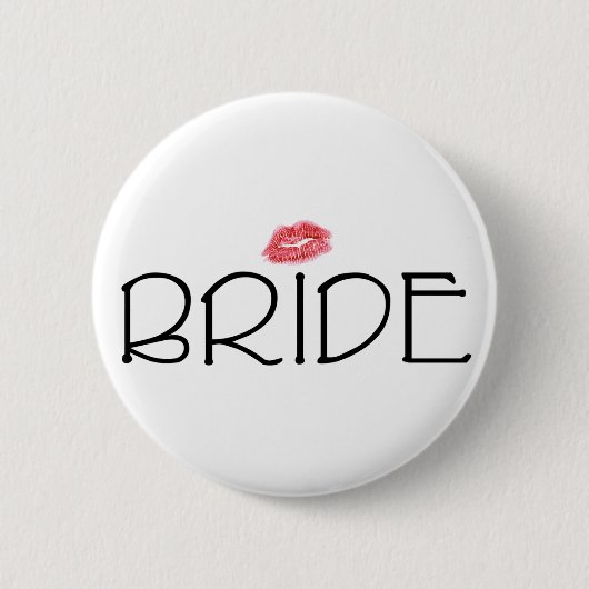 Bride Smooch Ronde Button 5,7 Cm (Voorkant)