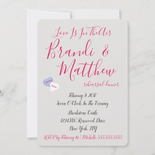 BRIDE Snoep Hart ik van jullie feestfeest Kaart (Achterkant)