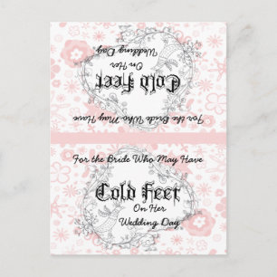 Bride Sokken Kold Feet  Bird Briefkaart