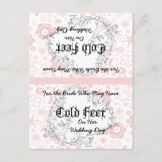 Bride Sokken Kold Feet  Bird Briefkaart (Voorkant)