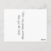 Bride Sokken Kold Feet Briefkaart (Achterkant)