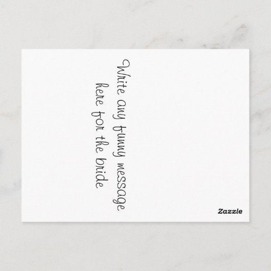 Bride Sokken Kold Feet Briefkaart (Achterkant)