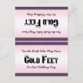 Bride Sokken Kold Feet Briefkaart (Voorkant)