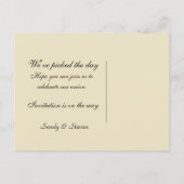  Bride sparen de Bedankt van de Namen van de Datum Aankondigingskaart (Achterkant)