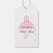 BRIDE Sprinkle A Little Love Pink Shower Party Cadeaulabel (Voorkant)