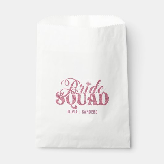 Bride Squad Bachelorette party Bedankzakje (Voorkant)