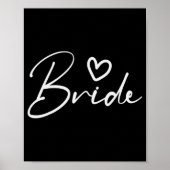 Bride Squad Bachelorette Party Bruidsmeisje Crew B Poster (Voorkant)