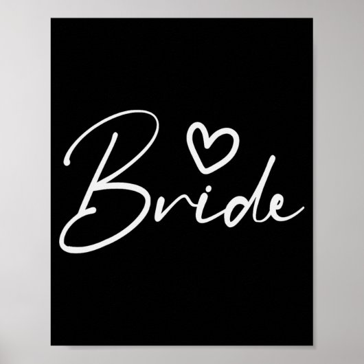 Bride Squad Bachelorette Party Bruidsmeisje Crew B Poster (Voorkant)