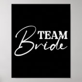 Bride Squad Bachelorette Party Bruidsmeisje Crew B Poster (Voorkant)