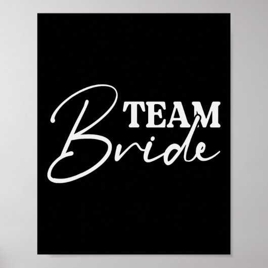 Bride Squad Bachelorette Party Bruidsmeisje Crew B Poster (Voorkant)