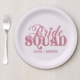 Bride Squad Bachelorette party Papieren Bordje