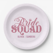 Bride Squad Bachelorette party Papieren Bordje (Voorkant)