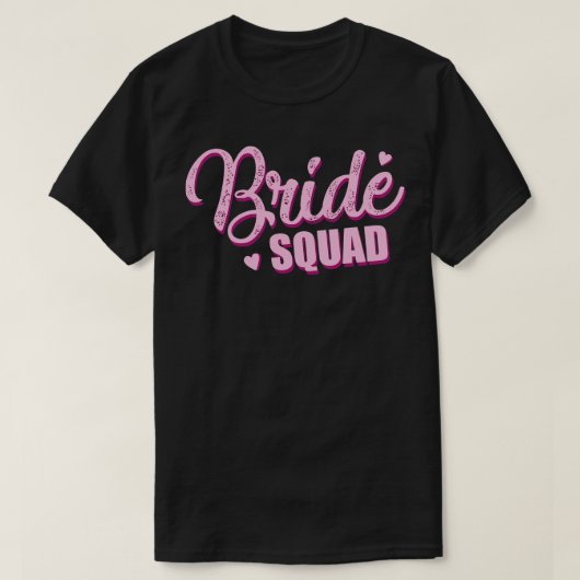 Bride Squad Bachelorette T-shirt (Design voorkant)