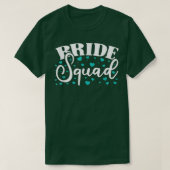 Bride Squad Bride And Bridesmaid T-Shirt (Design voorkant)