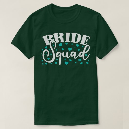 Bride Squad Bride And Bridesmaid T-Shirt (Design voorkant)