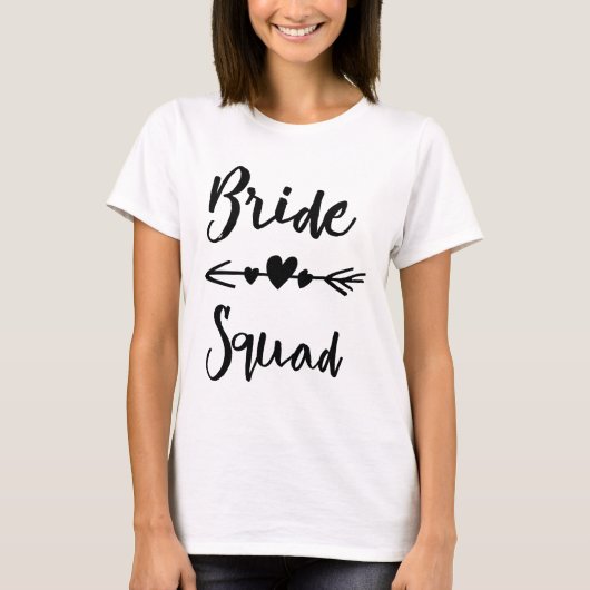 Bride Squad bridesmaids shirten T-shirt (Voorkant)