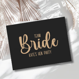 Bride Squad Bright Pink Feestdagenkaart