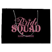 Bride Squad Bright Pink Groot Cadeauzakje (Achterkant)