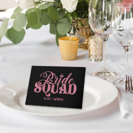 Bride Squad Bright Pink Kaart