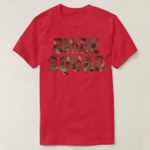 Bride Squad Camo Bachelorette T-shirt (Design voorkant)