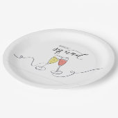 Bride Squad Champagne Toast Papier Borden Papieren Bordje (Gekanteld)