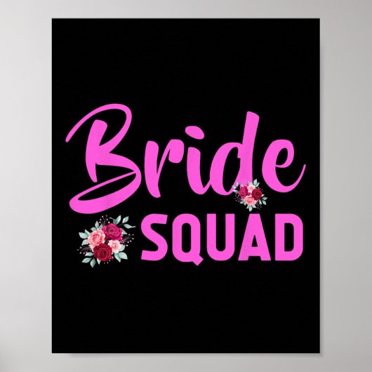 Bride Squad Design - Team Bruid Poster (Voorkant)