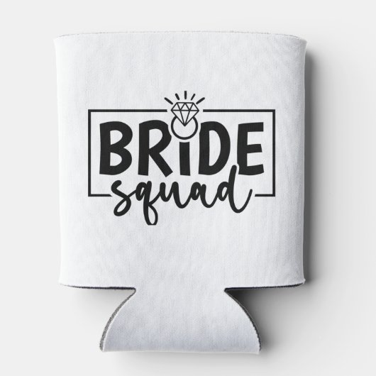 BRIDE Squad – Diamond Ring Crew Embleem Blikjeskoeler (Achterkant)