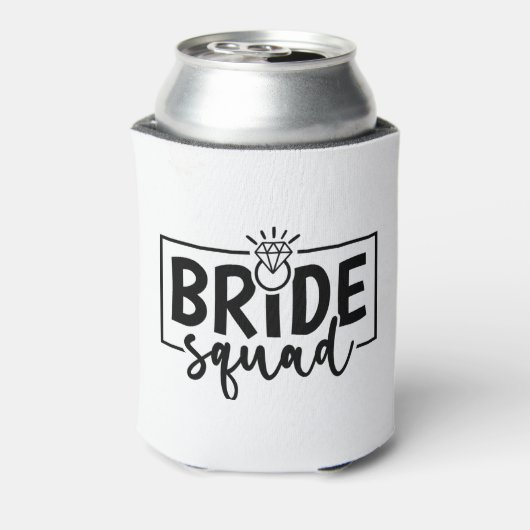 BRIDE Squad – Diamond Ring Crew Embleem Blikjeskoeler (Blikje Achterkant)