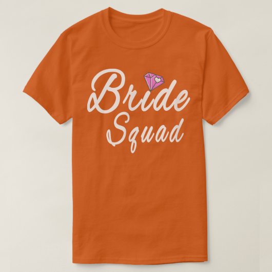 Bride Squad Funny T-shirt (Design voorkant)