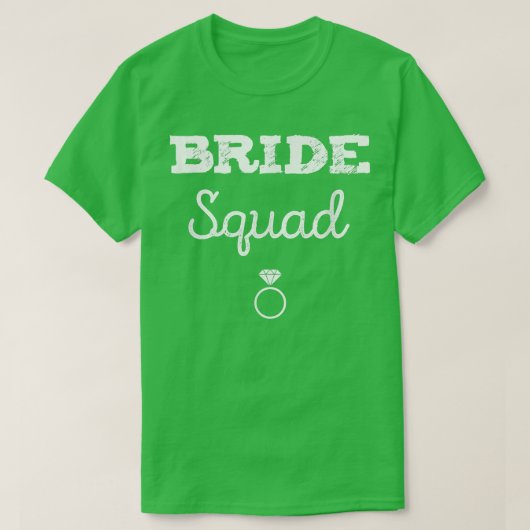 Bride Squad Funny T-shirt (Design voorkant)